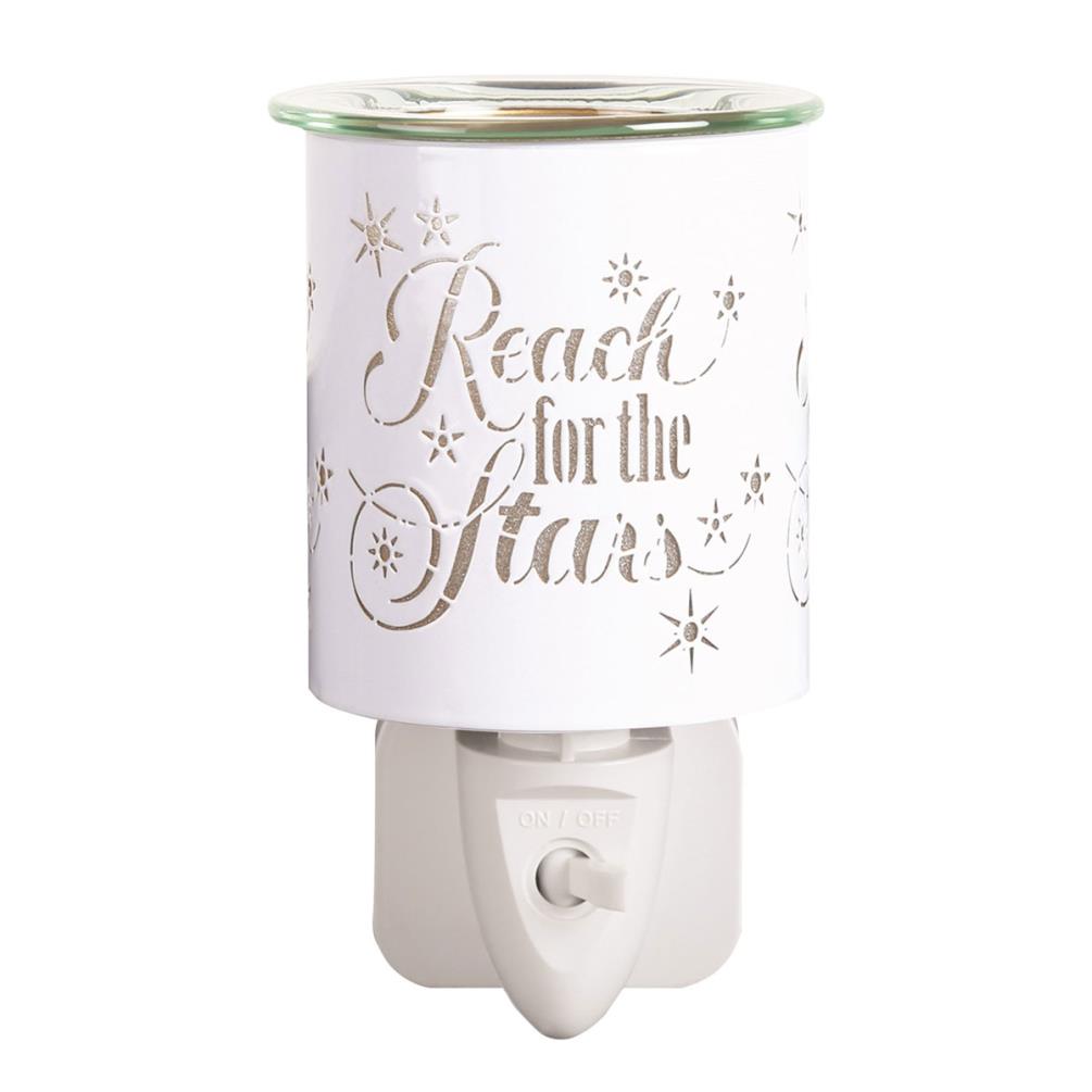 Aroma White & Gold Reach for the Stars Plug In Wax Melt Warmer Extra Image 1
